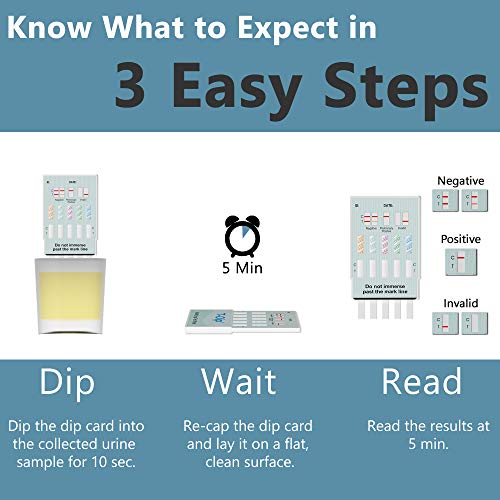 Prime Screen [5 Pack] 10 Panel Urine Drug Test Kit - Testing Instantly for 10...