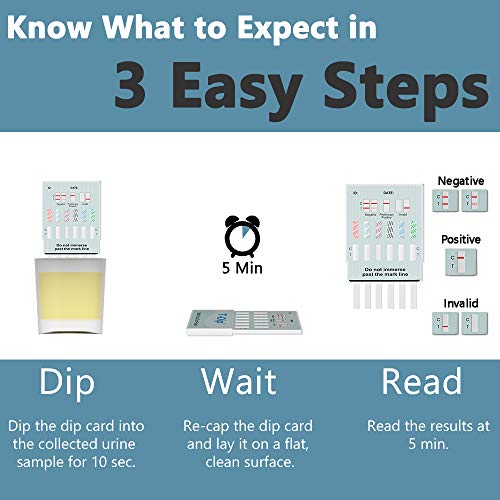 Prime Screen [5 Pack] 12 Panel Urine Drug Test Kit (AMP, BAR, BUP, Benzos BZO...