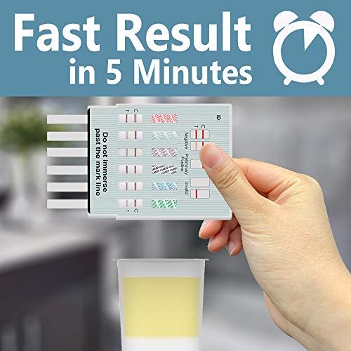 Prime Screen [5 Pack] 12 Panel Urine Drug Test Kit (AMP, BAR, BUP, Benzos BZO...