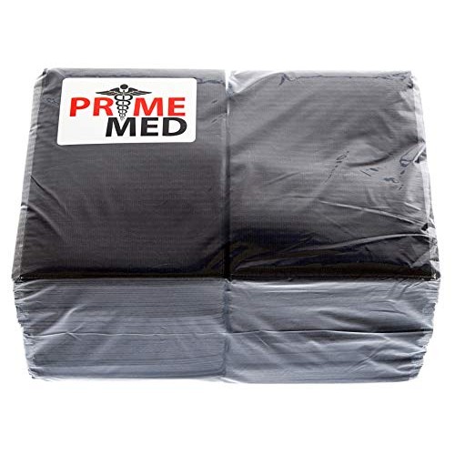 Waterproof Black Tattoo Poly Towels Thick & Absorbent Tray Pads (125 Count)