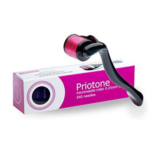 Titanium Needle Roller for Face Hair Beard - 540 .25mm Needles for Beauty Ski...