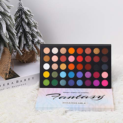 Highly Pigmented Eye Makeup Palette , Matte Shimmer Metallic Eyeshadow Pallet...