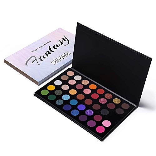 Highly Pigmented Eye Makeup Palette , Matte Shimmer Metallic Eyeshadow Pallet...