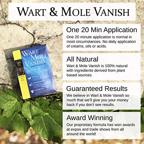 Pristine Herbal Touch - Wart & Mole Vanish, All Natural Mole & Skin Tag Remov...