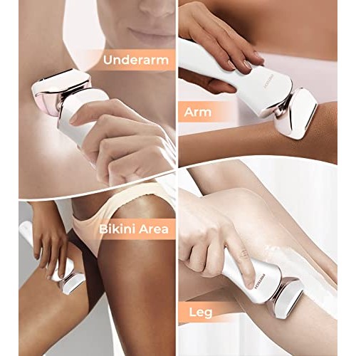 PRITECH Rechargeable Women Razor, Cordless Electric Razor for Women Wet & Dry...