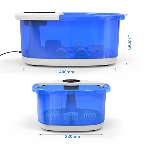 Foot Spa Massager, Toe Touch Controlled Foot Bath with invigorating Bubbles a...