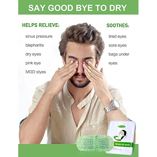 16 Packs Eye Masks for Dark Circles and Puffiness Disposable Soothing Headach...