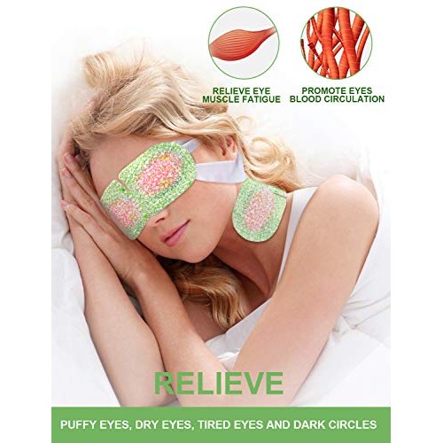 16 Packs Eye Masks for Dark Circles and Puffiness Disposable Soothing Headach...