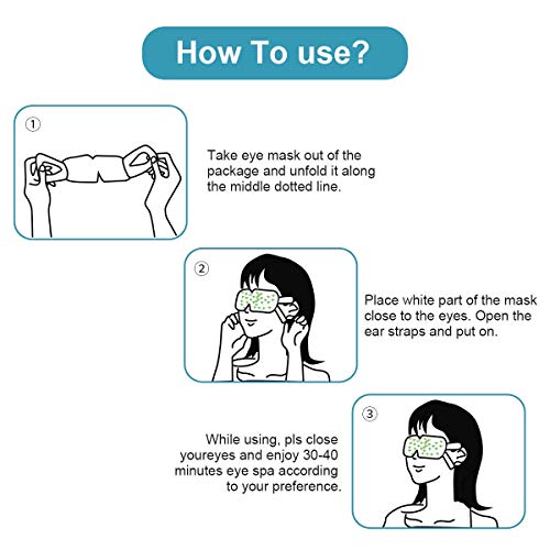 16 Packs Eye Masks for Dark Circles and Puffiness Disposable Soothing Headach...