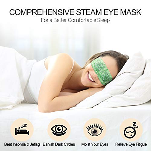16 Packs Steam Eye Masks for Dry Eyes, SPA Warm Eye Mask, Relief Eye Fatigue ...