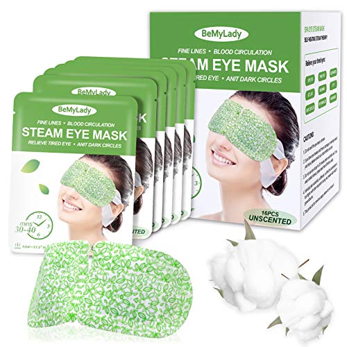 16 Packs Steam Eye Masks for Dry Eyes, SPA Warm Eye Mask, Relief Eye Fatigue ...
