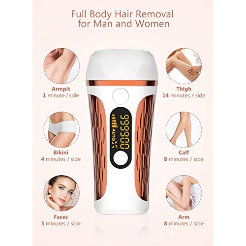 At Home Laser Hair Removal Permanent for Women and Men - ProCIV IPL Hair Remo...