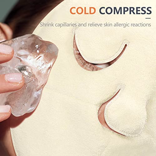 Reusable Face Towel Mask, Anti Aging Facial Steamer Towel Moisturizing Rejuve...