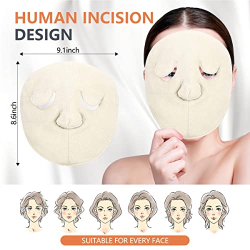 Reusable Face Towel Mask, Anti Aging Facial Steamer Towel Moisturizing Rejuve...