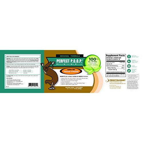 Perfect P.O.O.P. | Raw, Vegan, Gluten Free Psyllium Fiber Treatment for Irreg...