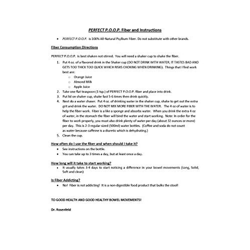 Perfect P.O.O.P. | Raw, Vegan, Gluten Free Psyllium Fiber Treatment for Irreg...