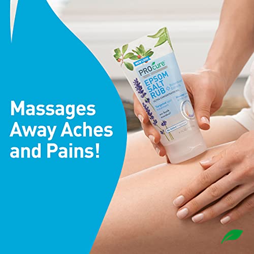 PROCURE Epsom Salt Rub Gel with Aloe Vera, 6 Fluid oz. (Pack of 2) Soothes Mu...