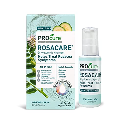 PROcure Rosacare Medicated Redness Reduction CC Face Cream, Hyaluronic Hydrog...