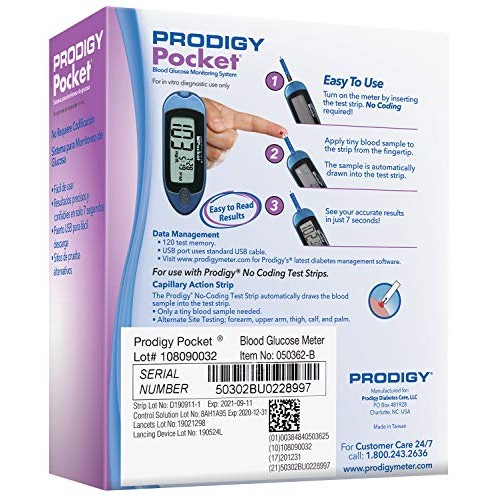 Prodigy Pocket Blood Glucose Monitoring System - KIT