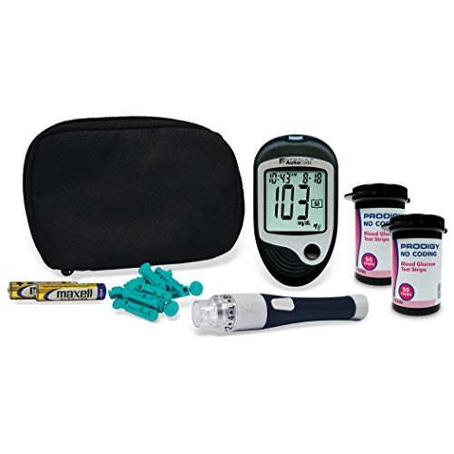 Prodigy Glucose Monitor Kit - Includes Prodigy Meter, 100ct test strips, 10ct...