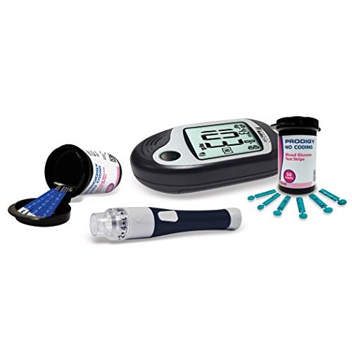 Prodigy Glucose Monitor Kit - Includes Prodigy Meter, 100ct test strips, 10ct...