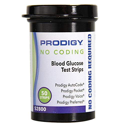 Prodigy No Coding Blood Glucose Test Strips 300 Count (50 Strips x 6 Packs)