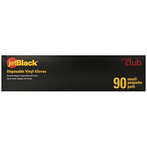 Jetblack Vinyl Glove, Black, Small, 90 Count