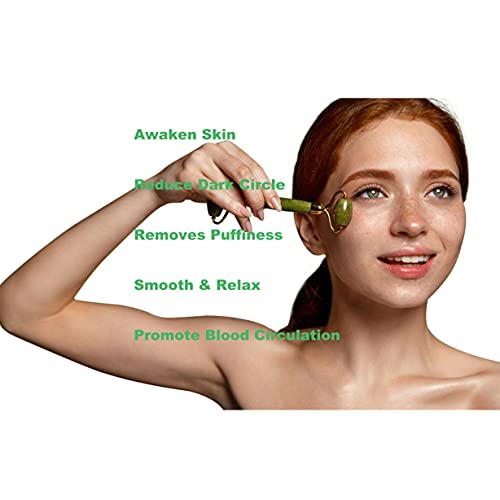 Gua Sha Massage Tool, Jade Stone Gua Sha Facial Tools For SPA Acupuncture The...