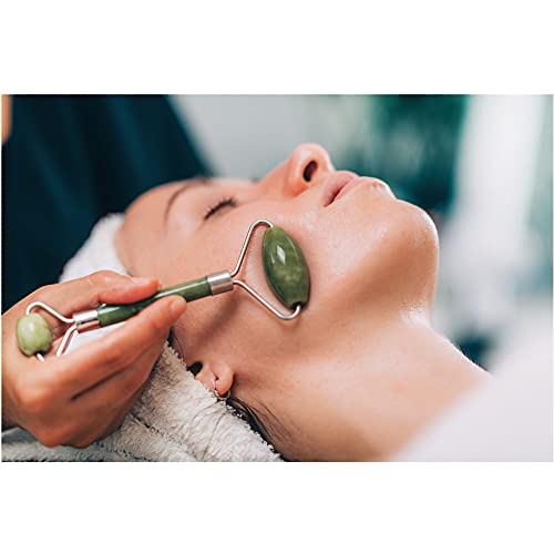 Gua Sha Massage Tool, Jade Stone Gua Sha Facial Tools For SPA Acupuncture The...