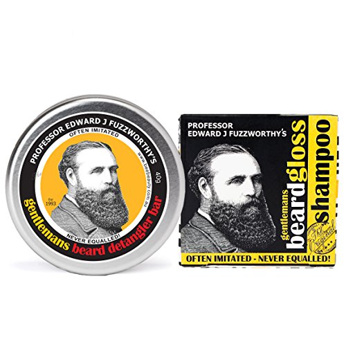 Professor Fuzzworthy's Beard Shampoo and Conditioner Set | 100% Natural | Che...