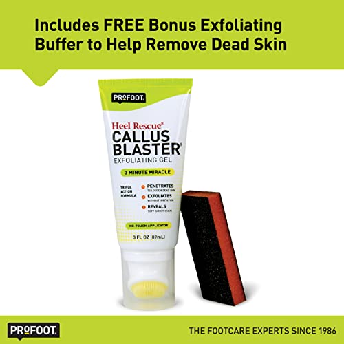 PROFOOT Heel Rescue Callus Blaster Exfoliating Gel, 3 Ounce