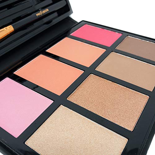 Profusion Cosmetics - Blush & Bronzer - Professional 8 Color Palette Makeup K...