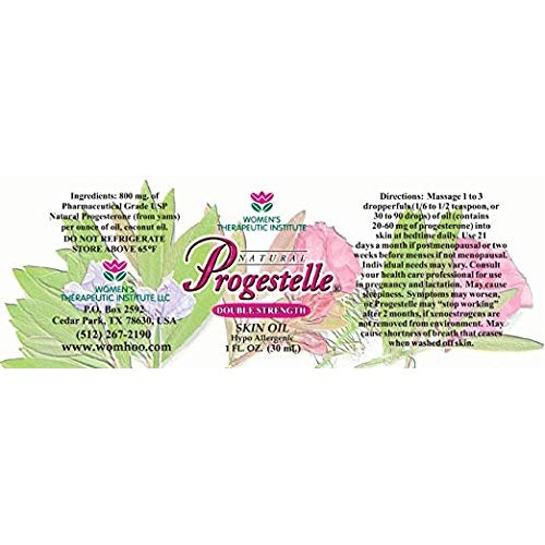 Progesterone Skin Oil Purer Than Progesterone Cream, NO Fragrance, Bioidentic...
