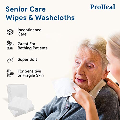 Disposable Dry Wipes, 100 Pack – Ultra Soft Non-Moistened Cleansing Cloths fo...