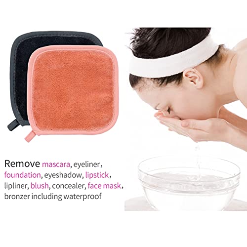 ProHomTex Makeup Removal Facial Cleaning Cloth, Set of 8 (6" x 6") Hypoallerg...