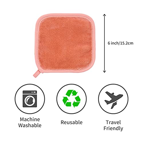 ProHomTex Makeup Removal Facial Cleaning Cloth, Set of 8 (6" x 6") Hypoallerg...