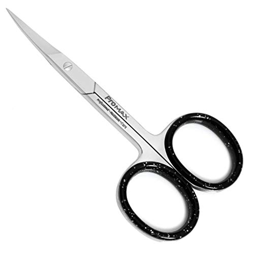 ProMax Facial Hair Scissors for Men -Curved And Rounded Blades Moustache, Nos...