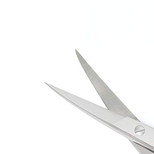 ProMax Facial Hair Scissors for Men -Curved And Rounded Blades Moustache, Nos...