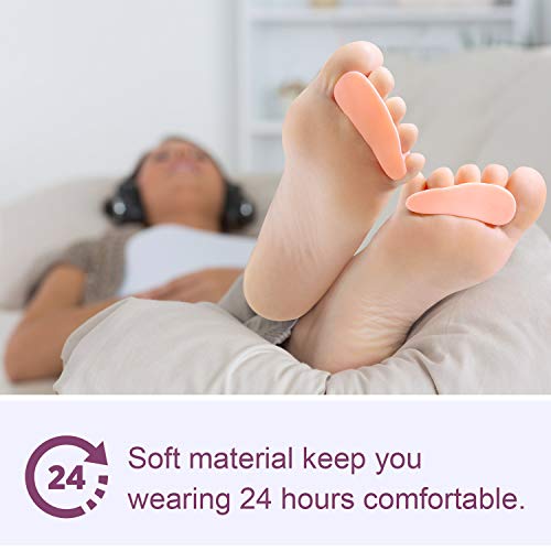 Promifun Gel Toe Separators, 6 Pack of Toe Spacers, Toe Straightener for Men ...