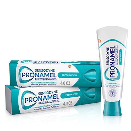 Sensodyne Pronamel Fresh Breath Enamel Toothpaste for Sensitive Teeth, to Reh...