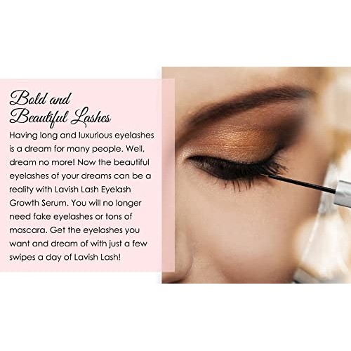Pronexa Hairgenics Lavish Lash – Eyelash Growth Enhancer & Brow Serum with Bi...
