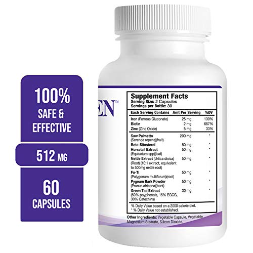 Propidren by HairGenics - DHT Blocker with Saw Palmetto To Prevent Hair Loss ...