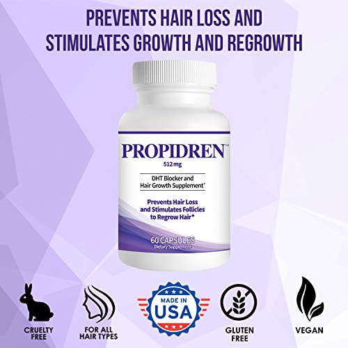 Propidren by HairGenics - DHT Blocker with Saw Palmetto To Prevent Hair Loss ...