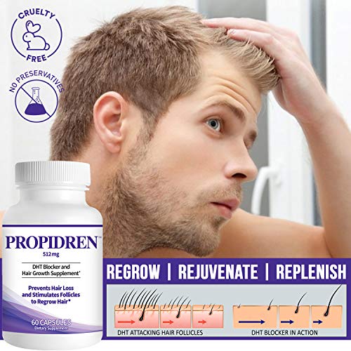 Propidren by HairGenics - DHT Blocker with Saw Palmetto To Prevent Hair Loss ...