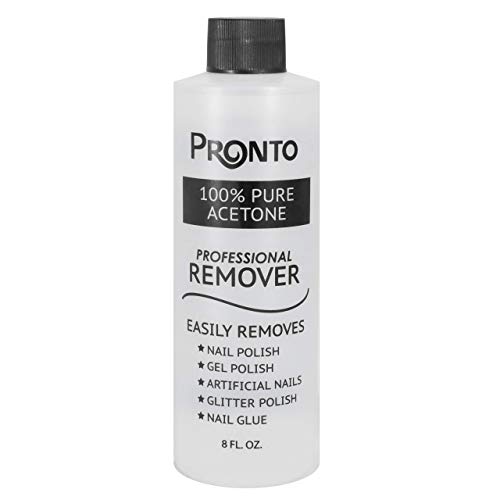 Pronto 100% Pure Acetone - Quick, Professional Nail Polish Remover - For Natu...