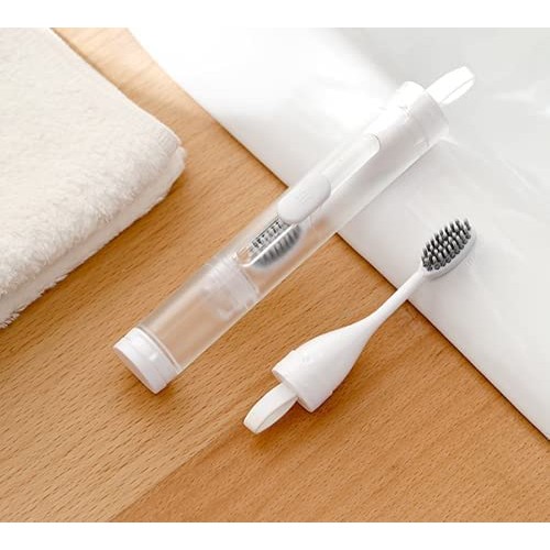 PRONY 3 in 1 Portable Travel Toothbrush with Travel Case and Extra Soft Brist...