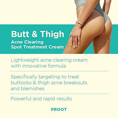 Butt Acne Clearing Spot Treatment Cream. Clears Acne, Pimples, Ingrown Hairs,...