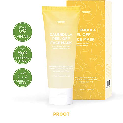 Calendula Peel Off Mask | With Herbal Infused Brightening Serum | Formulated ...
