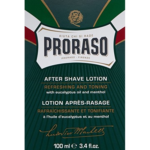 Proraso After Shave Lotion for Men, Refreshing and Toning with Menthol and Eu...