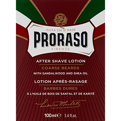 Proraso After Shave Lotion, Moisturizing and Nourishing for Coarse Beards wit...